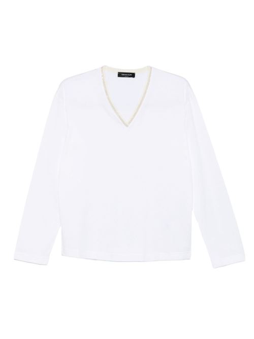 T-shirt donna con scollo a V Fabiana Filippi | JED225F862L69621